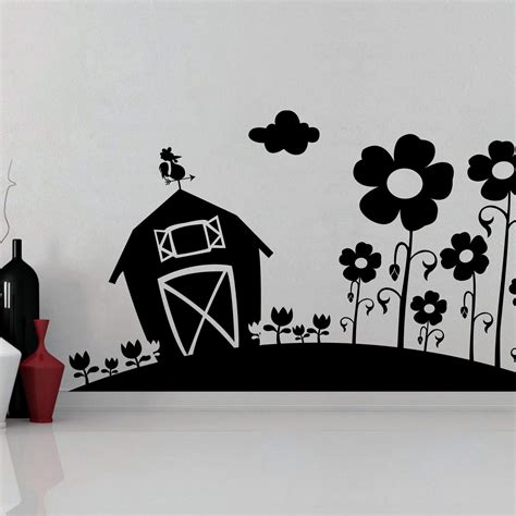 Buy Creative Width Farm House Wall Sticker Decal (Area Covered 76x43 cm ...