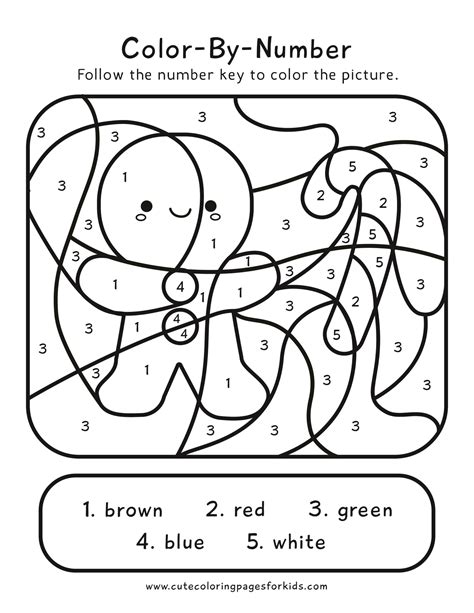 Color By Number Winter Coloring Sheets