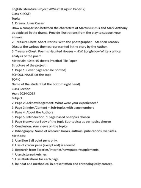 English Project File Class 10 的图像结果