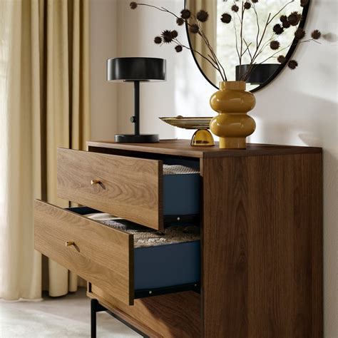 RÅDMANSÖ chest of 3 drawers, brown walnut effect, 90x48x81 cm (353 ...