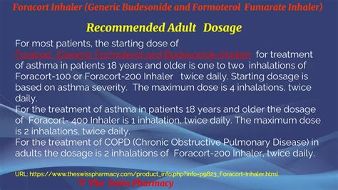 Foracort Inhaler (Generic Budesonide and Formoterol Fumarate Inhaler) | PDF