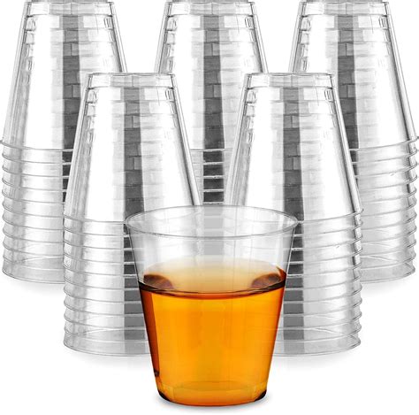 Amazon.com: Stock Your Home 2 oz Shot Glasses - 100 Mini Plastic Shot ...