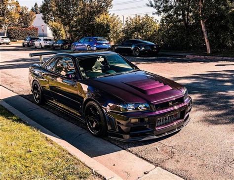 Midnight purple R34 | Nissan gtr, Skyline gtr r34, Street racing cars