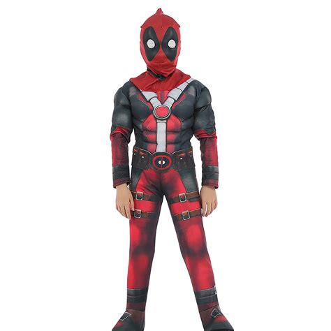 Buy Deadpool Cosplay Halloween Costume Kids Roleplay Boys Outfits ...