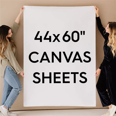 44x60" Extra Large Blank Canvas Rolled - 100% Cotton Sheets for Painti ...