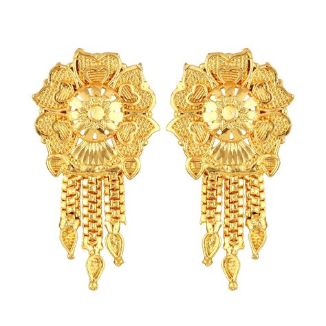 Buy Vighnaharta South Screw back alloy Gold Plated Jumbo chandelier ...