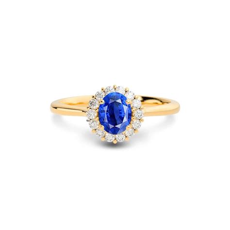 Buy Blue Sapphire Stone Panchdhatu Ring Online R35 on GemsRoot