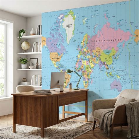 Wall mural World map | MuralDecal.com