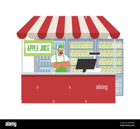 Juice Market Stall Cartoon 的图像结果