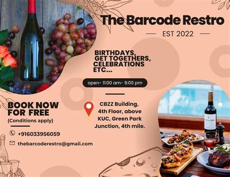 Menu at The Barcode Restro, Dimapur