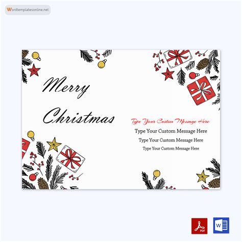 FREE Christmas Card Templates (Word | PSD | PDF)