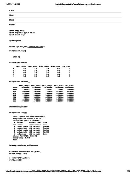 Logistic reg program - assignments work - Computer Science and ...
