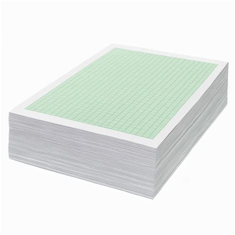 Green Graph Paper A4 Size (8 x 11 Inches) - Loose Sheets (Pack of 100 ...