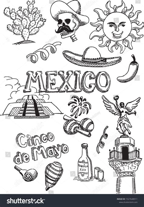 Mexican Decorations Drawing at Joel Sherwin blog