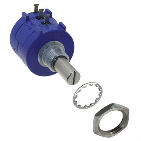 Bourns 3590S-2-502L Resistor Wirewound Potentiometer Pot, 5%, 2 Watt, 6 ...