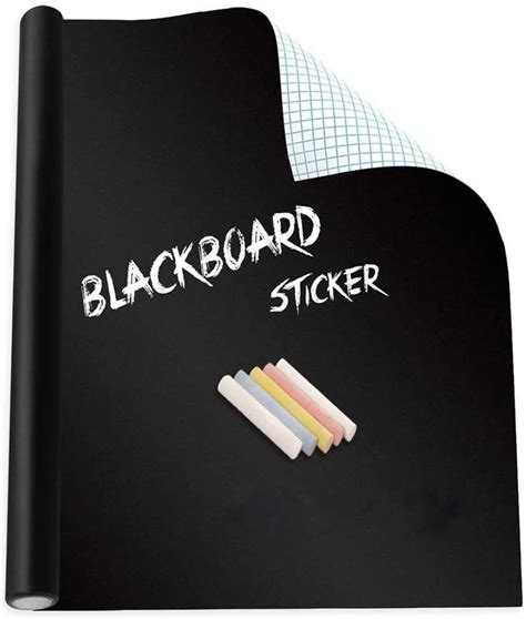 Graymark Vinyl 60 Cm X 200 Cm Black Board Sticker For Wall Blackboard ...