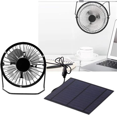 Yosoo Solar Powered Fan, 5W Cooling Fan with Mini Solar India | Ubuy