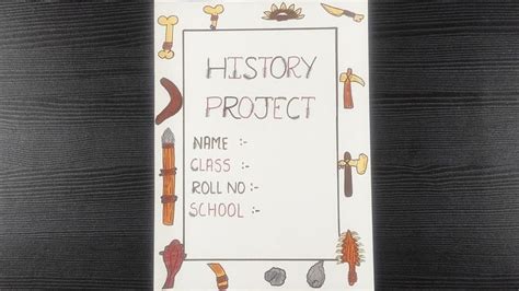 History Project Cover Page Design 的图像结果