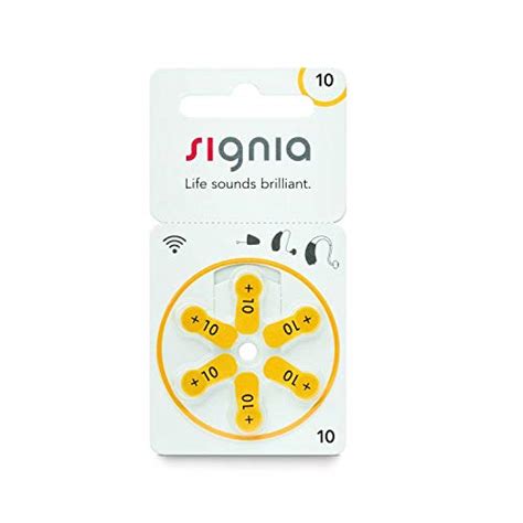 Signia Hearing Aid Battery Size 10, Pack Of 12 Batteries : Amazon.in ...