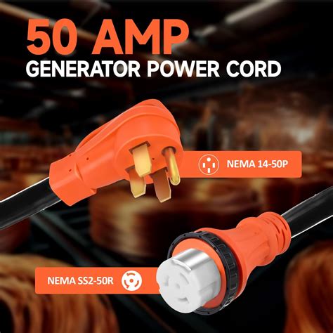 HHZXVOGEN H HZXVOGEN 50 Amp Generator Cord and Power Inlet Box India | Ubuy