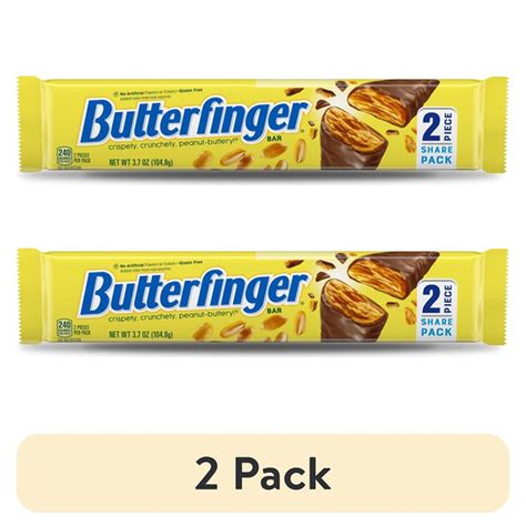 Butterfinger Crispety Crunchy Candy Peanut-Buttery Chocolate Bars Share ...