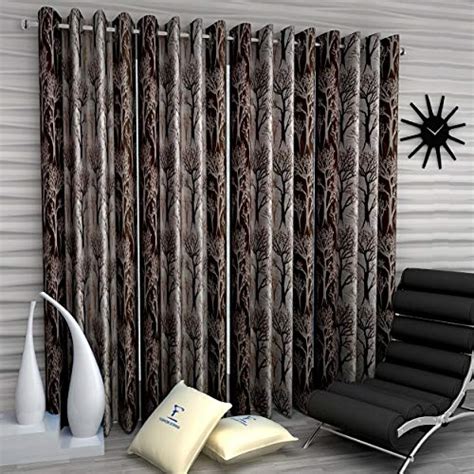 Fashion String 4 Pieces Door Curtain Set, 7 Feet Long, Brown ...