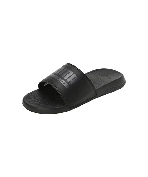 Buy Puma Unisex-Adult Popcat Pacify Black-Strong Gray Slide - 6 UK ...
