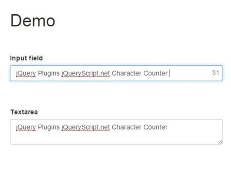 13+ JQuery Character Counter Plugins - October 2025