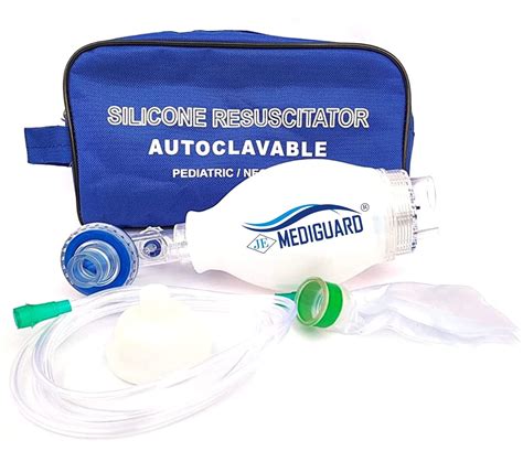 MEDIGUARD Silicone Ambu Bag Resuscitator for child or Padiatrics 500ml ...