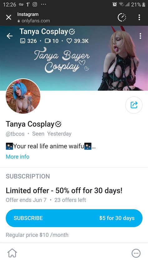 Tanya cosplay @tbcos : r/BadGirlx