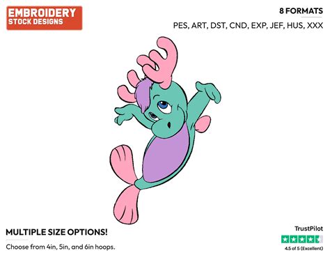 Moosel - The Wuzzles - TV Shows - Disney Embroidery Design in 3 sizes ...