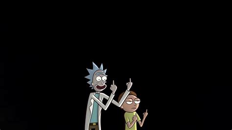 5265f | Rick and Morty, Middle Finger, 4K Wallpaper 4K PC