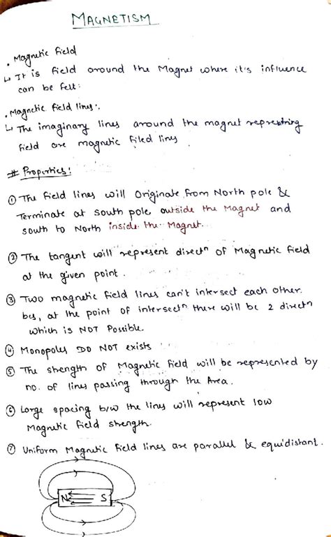 Magnetism - Magnetic Field Properties and Calculations (Course Code ...