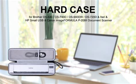 LTGEM Hard Case for Brother DS-640 / DS-740D / DS-720D & Itari & HP ...