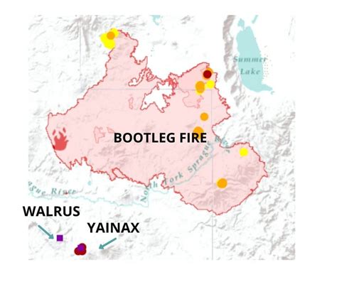 Image result for Bootleg Fire Interactive Map