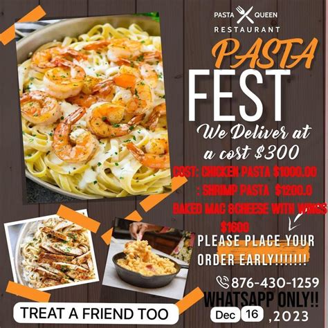 Pasta FEST, Greendale Spn Twn, Spanish Town, 16 December 2023 | AllEvents