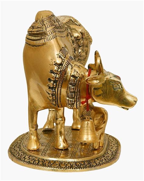 Buy Makripatrading Kamdhenu Cow with Calf Laddu Gopal Decorative ...