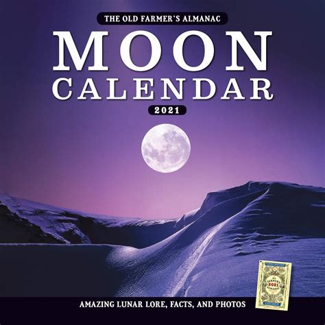 The Old Farmer's Almanac Moon 2021 Calendar : Old Farmer's Almanac ...