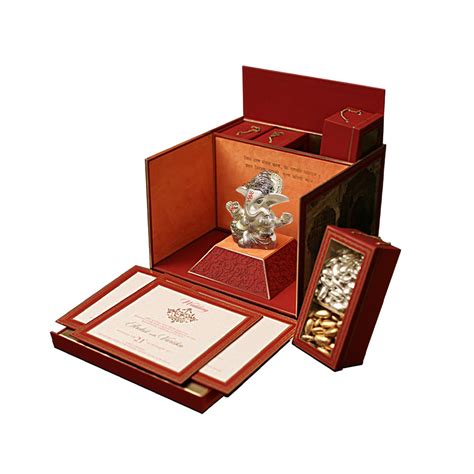 Diviniti Customized Designer Wedding Card Gift with 999 Silver Plated ...