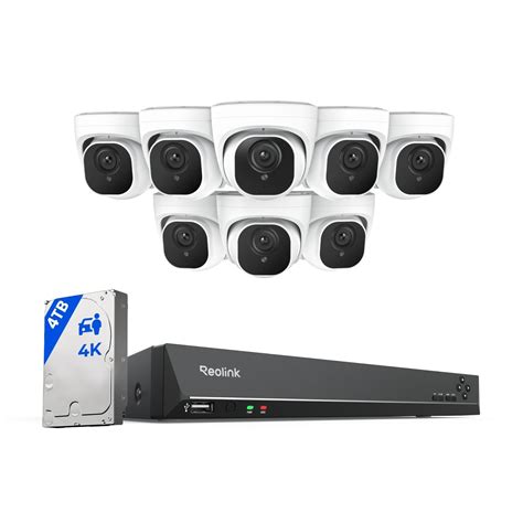 Reolink4k Poe Security Camera System Wired 8pcs 8mp Poe Cameras ...