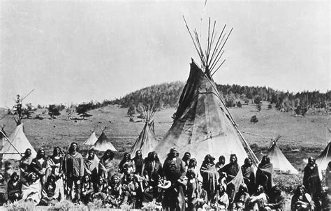 Washakie & his warriors encamped in the Wind River Mountains, Wyoming ...