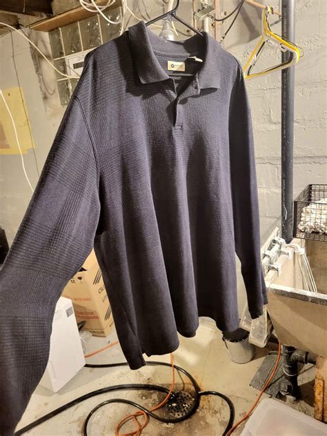 Need help with this black long-sleeved polo/sweater? : r/mensfashion