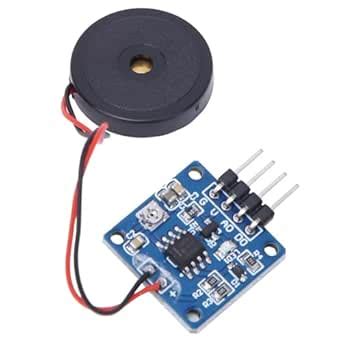 Sunicon Vibration Switch Sensor Module, 5.0V DC AD DO Piezoelectric ...