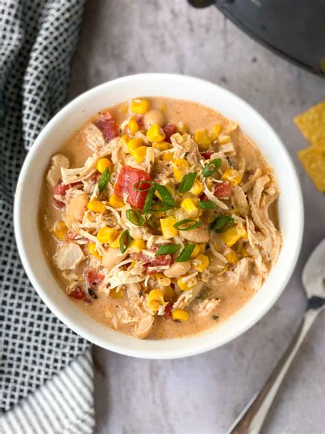 Crock Pot Creamy Buffalo Chicken Soup - Whiskful Cooking