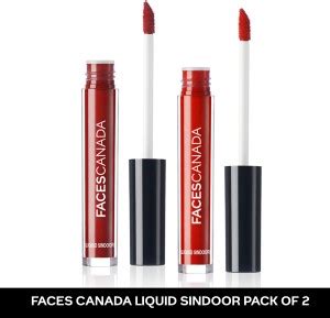 FACES CANADA Liquid Sindoor Combo | Highly Pigmented Rich Color | Water ...