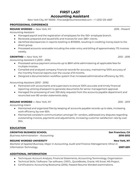11 Accountant Resume Examples for 2022 | Resume Worded