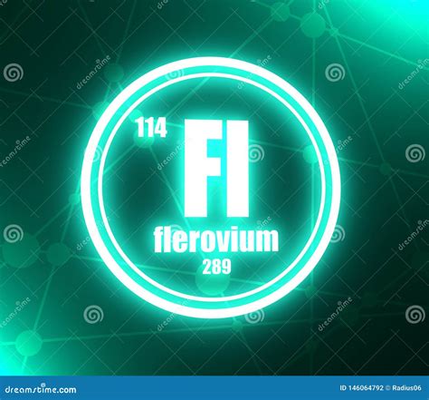 Flerovium Chemical Element. Stock Illustration - Illustration of chemistry, modern: 146064792