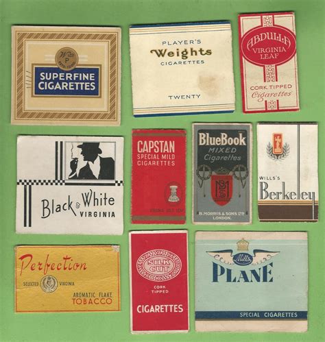 Cigarettes From 1800s EDITIONS TRIO PACK OF 10 EACH PACKET 16 STICKS