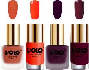 Volo Extra Shine AND Dull Velvet Matte Nail Polish Duo Combo-No-196 ...