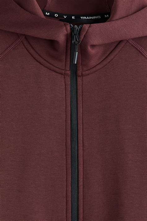 Men’s Dark brown Sports zip-through hoodie with DryMove™ | H&M IN
